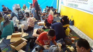 UPT Puskesmas Sungai Guntung Gelar Baksi Sosial Sunnatan Massal Gratis